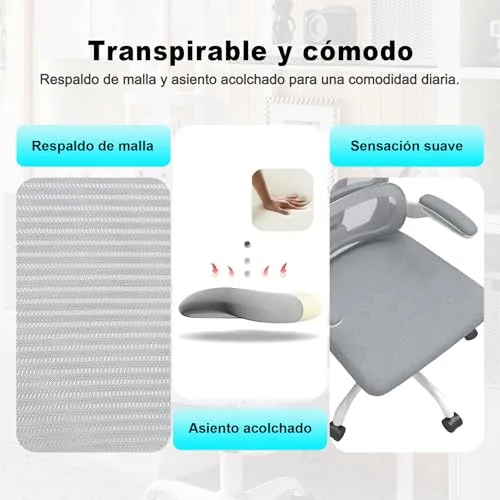 Ximstar ▫️ Cadeira ergonómica de escritório com apoio lombar ajustável 7