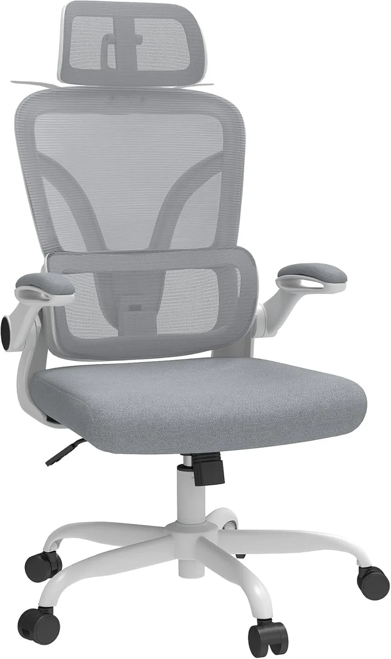 Ximstar ▫️ Cadeira ergonómica de escritório com apoio lombar ajustável