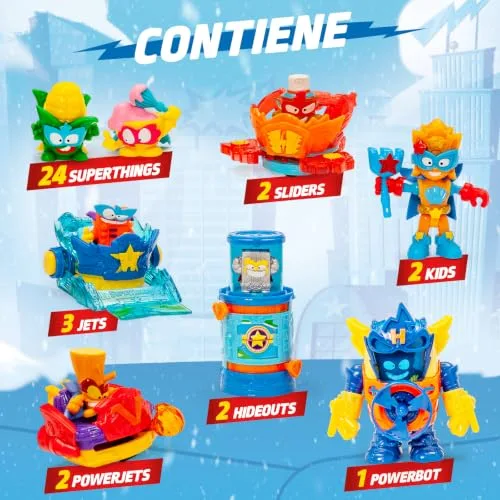 SUPERTHINGS RIVALS OF KABOOM ▫️ SUPERTHINGS – Calendário do Advento. Calendário do Advento de Natal com 24 presentes e surpresas especiais. Inclui minifiguras dos Superthings, Kazoom Kids, Hideouts, Jets e muito mais 3