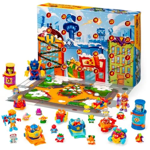 SUPERTHINGS RIVALS OF KABOOM ▫️ SUPERTHINGS – Calendário do Advento. Calendário do Advento de Natal com 24 presentes e surpresas especiais. Inclui minifiguras dos Superthings, Kazoom Kids, Hideouts, Jets e muito mais 5