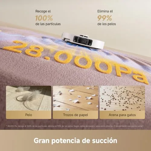 dreame ▫️ Robô aspirador e esfregador de pisos L50 Ultra CE, sucção de 28 000 Pa 4