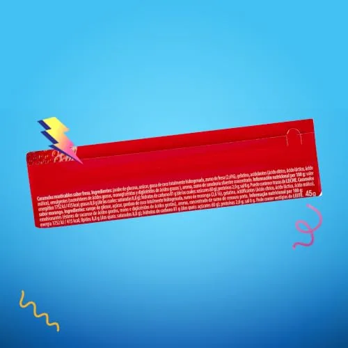 Mentos ▫️ Incredible Chew Morango, Rebuçados Mastigáveis de Textura Elástica, 20 unidades 5