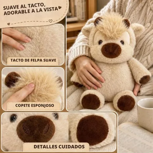 Funnity ▫️ Peluche de vaca de 45 cm – Vaquita Highland, macia e fofinha, para crianças 4