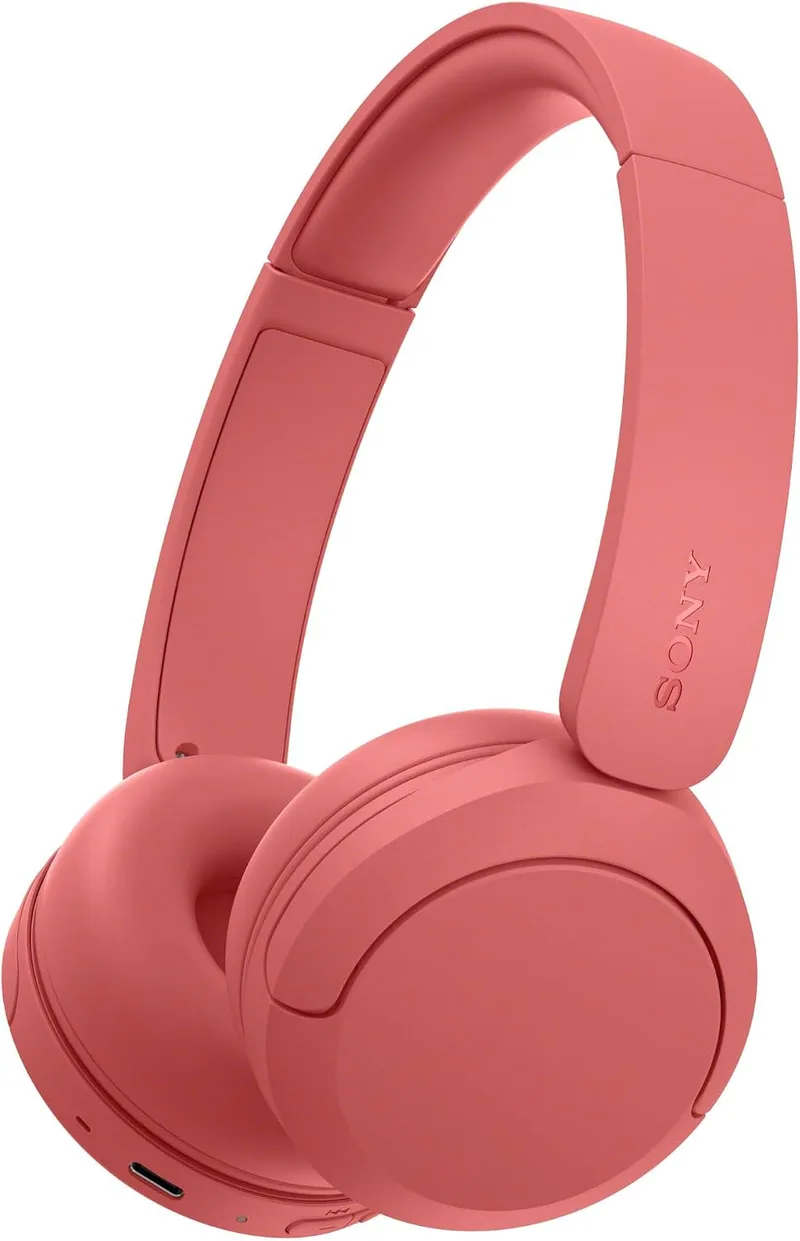 Sony ▫️ Auscultadores sem fios Bluetooth WH-CH530 - Vermelho Coral Exclusivo