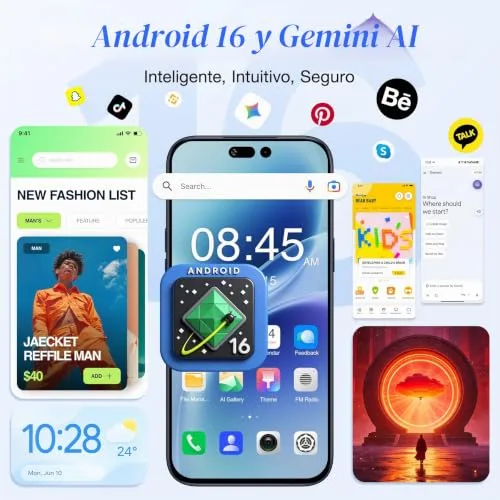 OUKITEL ▫️ C17 Plus Telemóvel Android 16, 6,9", 120 Hz, 24 GB + 256 GB/1 TB Azul 2