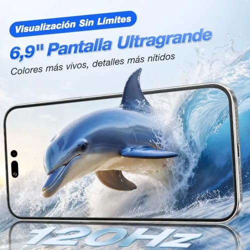 OUKITEL ▫️ C17 Plus Telemóvel Android 16, 6,9", 120 Hz, 24 GB + 256 GB/1 TB Azul 4