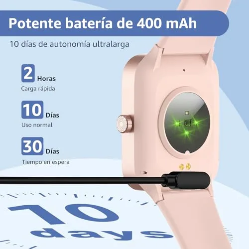 KIUVKAS ▫️ Relógio inteligente para mulher e homem, smartwatch de 1,95" com função de chamadas e lembretes de mensagens, smartwatch com mais de 140 modos desportivos, oxímetro, monitorização do sono, para Android e iOS 3