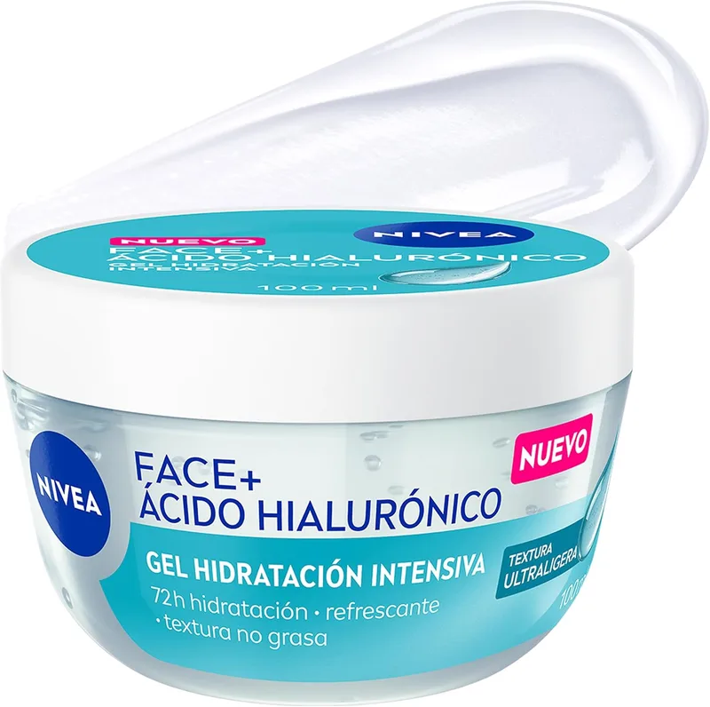 NIVEA ▫️ Face+ Ácido Hialurónico - Gel de hidratação facial intensiva, 100 ml