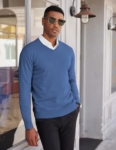 COOFANDY ▫️ Camisola de Inverno para Homem com Gola em V 4
