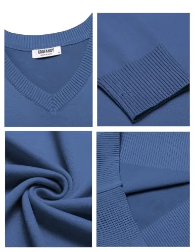 COOFANDY ▫️ Camisola de Inverno para Homem com Gola em V 6