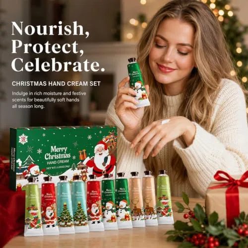 Probuk ▫️ Cremes para as mãos mini 10x30 ml, Conjunto de Natal para mulher, 10 fragrâncias 2