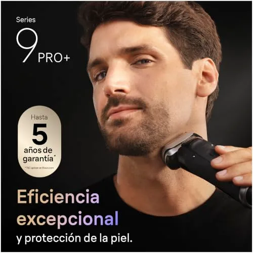 Braun ▫️ Series 9 Pro+ Máquina de barbear elétrica para homem, 9660CCE, Preto 2
