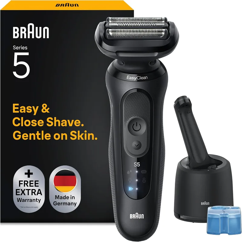Braun ▫️ Series 5 Máquina de barbear elétrica para homem, 52-N7000cc, Preto
