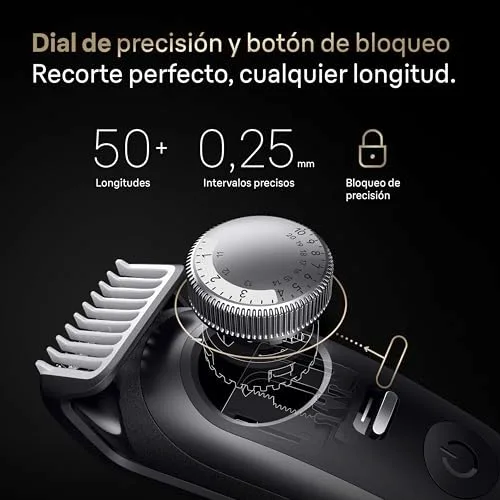 Braun ▫️ Aparador de barba para homem Série 9, BT9525, Titânio 4