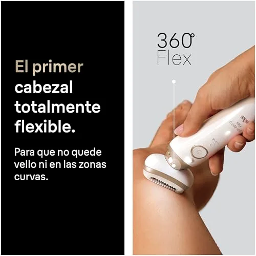 Braun ▫️ Silk·épil 9 Flex SkinSpa Depiladora Elétrica para Mulher, 9-042 3D, Dourada 3