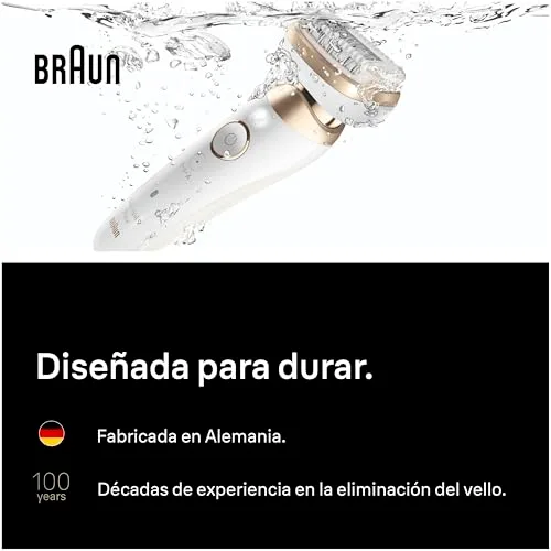 Braun ▫️ Silk·épil 9 Flex SkinSpa Depiladora Elétrica para Mulher, 9-042 3D, Dourada 7