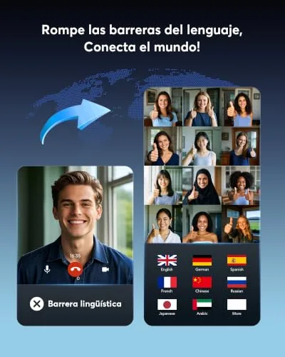Mokseev ▫️ Tradução em Tempo Real: Auscultadores Tradutor Bluetooth 6.1 com IA 4