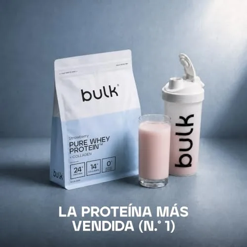 Bulk ▫️ Proteína de soro de leite pura a granel + colagénio, morango, 2 kg 2