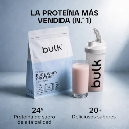 Bulk ▫️ Proteína de soro de leite pura a granel + colagénio, morango, 2 kg 5