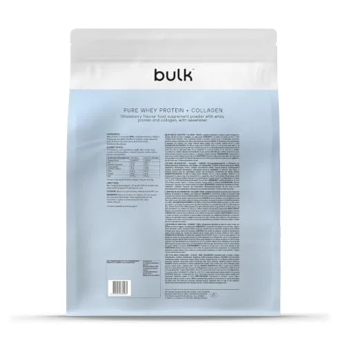 Bulk ▫️ Proteína de soro de leite pura a granel + colagénio, morango, 2 kg 7