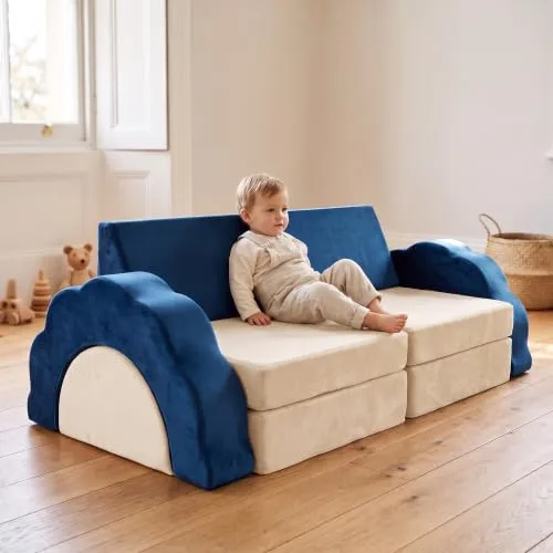 Relaxdays ▫️ Sofá Infantil Modular para Brincar, 10 peças, 47 x 150 x 65 cm 2
