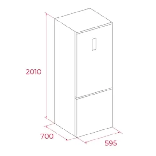Teka ▫️ Frigorífico Combi de instalação livre, No Frost Total, branco, 373 l 6