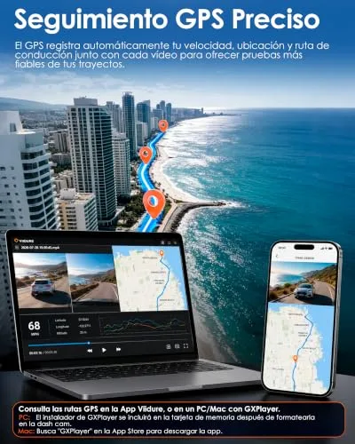 iZEEKER ▫️ 4K+4K: Câmara de bordo dupla (dianteira e traseira), STARVIS 2, Wi-Fi de 5 GHz, GPS 6