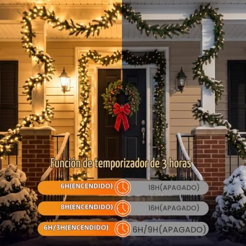 btfarm ▫️ Luzes de Natal para Árvore com Controlo Remoto, Guirlanda de Luzes de 20 m 3