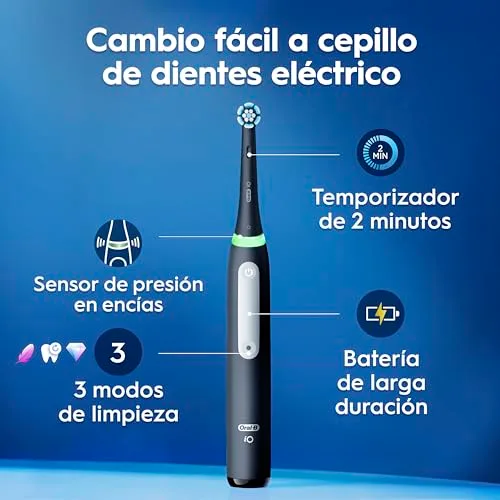 Oral-B ▫️ Escova de dentes elétrica iO 3 com 3 cabeças, preta 3