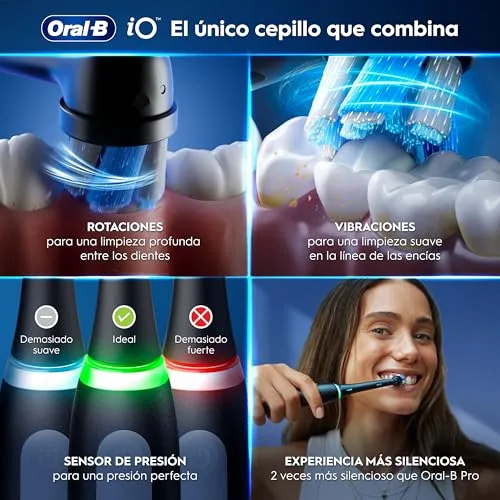 Oral-B ▫️ Escova de dentes elétrica iO 3 com 3 cabeças, preta 4