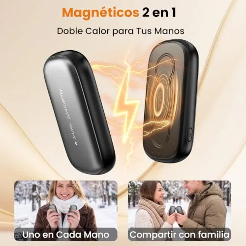 YOOKESEN ▫️ Aquecedor de mãos, 3000 mAH*2, temperatura 45-55 ℃, aquece as mãos 3