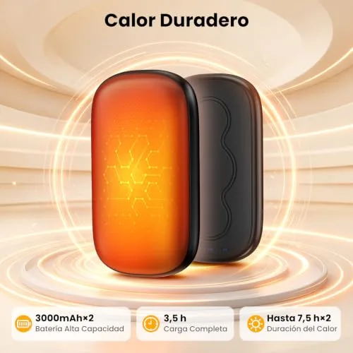 YOOKESEN ▫️ Aquecedor de mãos, 3000 mAH*2, temperatura 45-55 ℃, aquece as mãos 5