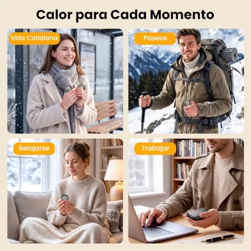 YOOKESEN ▫️ Aquecedor de mãos, 3000 mAH*2, temperatura 45-55 ℃, aquece as mãos 7