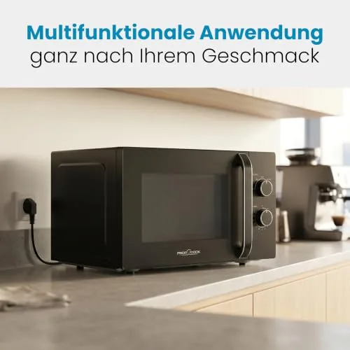 Profi Cook ▫️ Micro-ondas ProfiCook XXL | 30 litros | 950 watts | Prato giratório de 31,5 cm | 5 níveis de potência | Função de descongelação | Temporizador de 35 minutos | PC-MW 1354 7