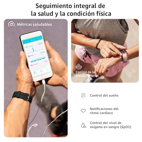 AcclaFit ▫️ Relógio inteligente para mulher e homem, relógio inteligente de 1,85" com chamadas Bluetooth, mais de 140 modos desportivos, com SpO2/medidor de pulsação/monitor de sono/podómetro, relógio inteligente à prova de água IP68 para Android e iOS 4