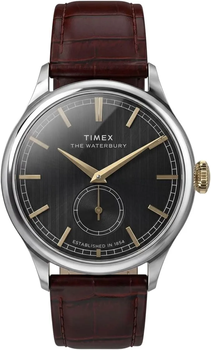 Timex ▫️ Waterbury Classic - Relógio de pulso analógico para homem