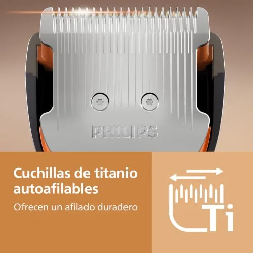 PHILIPS ▫️ Cortador de Cabelo Série 9000 - Cortador de cabelo para homem e mulher, lâminas auto-afiáveis, 28 comprimentos em intervalos de 1 mm, Trim and Flow, 180 min de autonomia, kit de barbeiro de 4 peças, HC9721/15 6