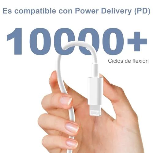 BSTOEM ▫️ Cabo de carregamento para iPhone com carregamento rápido, certificado pela Apple MFi, 1 m + 2 m 5