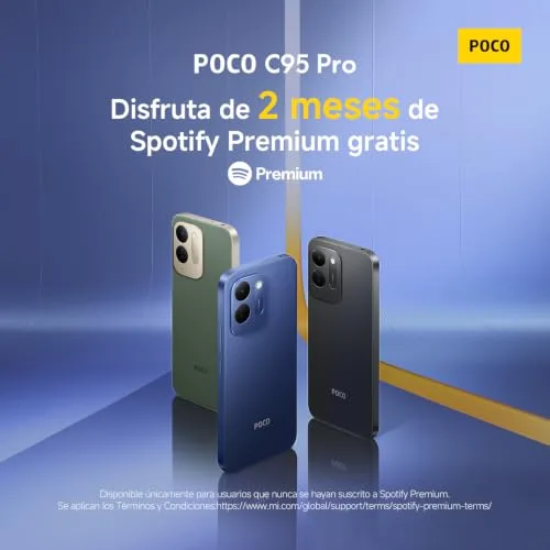 Xiaomi ▫️ Poco C95 Pro, smartphone de 8+256 GB, azul, 7500 mAh e carregamento de 45 W 2