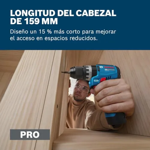 Bosch Professional ▫️ Bosch PRO GSB12V-31 Berbequim de percussão a bateria 12V System (GBA 12V 2,0 Ah, GAL 12V-20, mala de transporte) 3