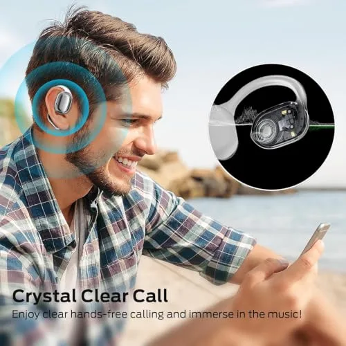 BUGANI ▫️ Auscultadores sem fios Bluetooth Auscultadores desportivos sem fios Bluetooth (Branco) 5