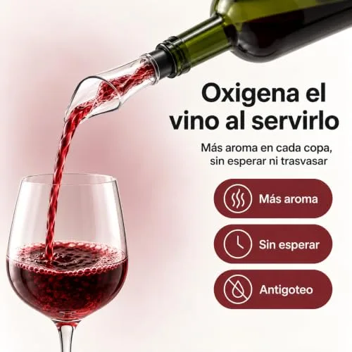 V VYNOR ▫️ VYNOR | Conjunto de arejador e rolha de vácuo – Acessórios para vinho | Kit de oferta 3