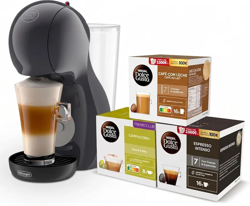 Nescafé Dolce Gusto ▫️ De'Longhi Piccolo XL - Máquina de café de cápsulas EDG220.BGY
