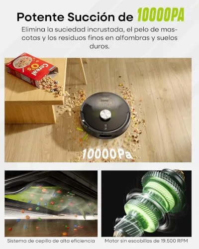 MONSGA ▫️ Aspirador e Esfregador de Pisos 3 em 1 10 000 PA 2
