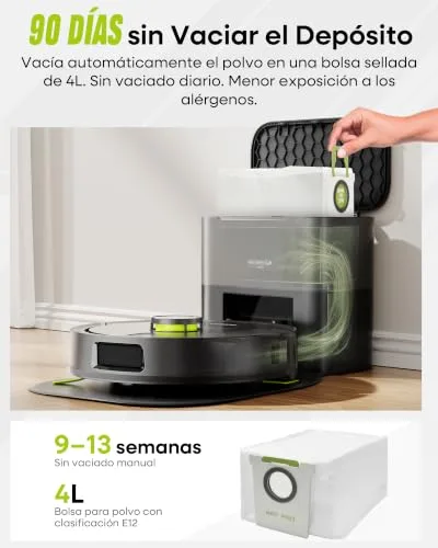 MONSGA ▫️ Aspirador e Esfregador de Pisos 3 em 1 10 000 PA 4