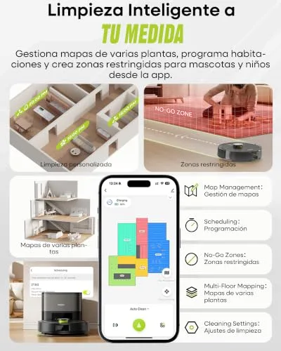 MONSGA ▫️ Aspirador e Esfregador de Pisos 3 em 1 10 000 PA 5