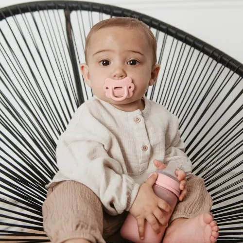 SUAVINEX ▫️ Chupeta Totalmente em Silicone, Bebé 0/6 Meses e Recém-nascido, Bege Suave 6