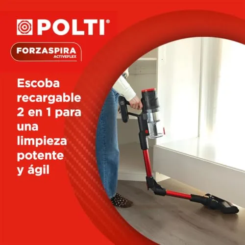 Polti ▫️ Forzaspira ActiveFlex SR350, Vassoura Elétrica Recarregável Sem Fio 3