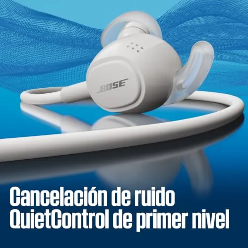 Bose ▫️ Auscultadores de botão com fio e cancelamento de ruído : Auscultadores intra-auriculares com arnês, ligação USB-C, estojo de transporte incluído, comando e microfone integrado, Branco Fumado 3