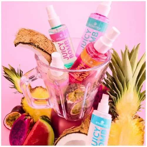 Essence Cosmetics ▫️ essence Bruma corporal com gotas doces JUICY BOMB de longa duração (100 ml) (Embalagem de 2) 4